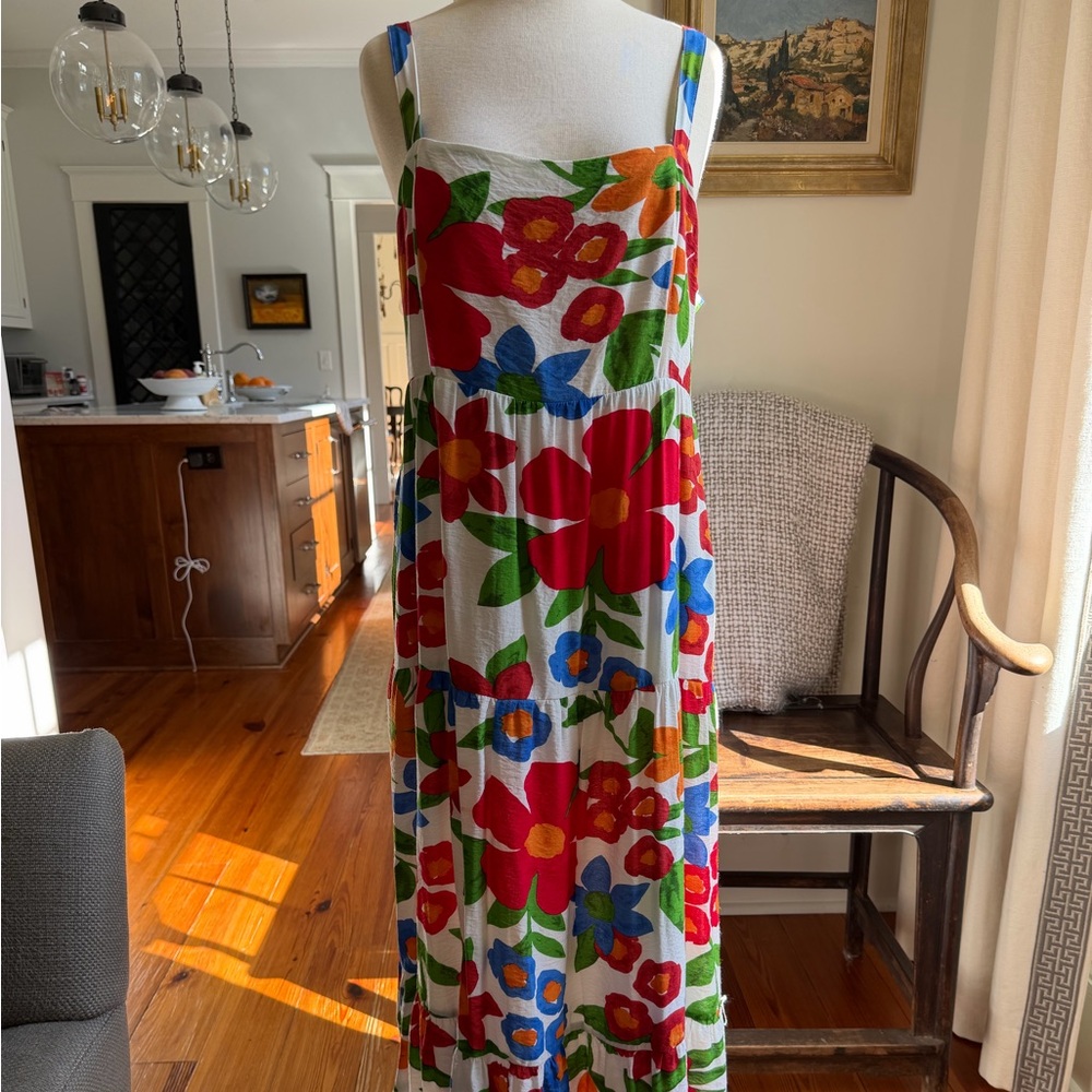 Skies Are Blue Floral Maxi Dress